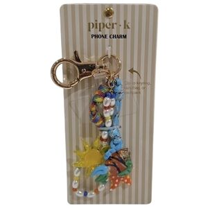 🌞▪️Piper K ▪️UK exclusive Beautiful Fish Sun Colorful Bag  Charm  Key Chain